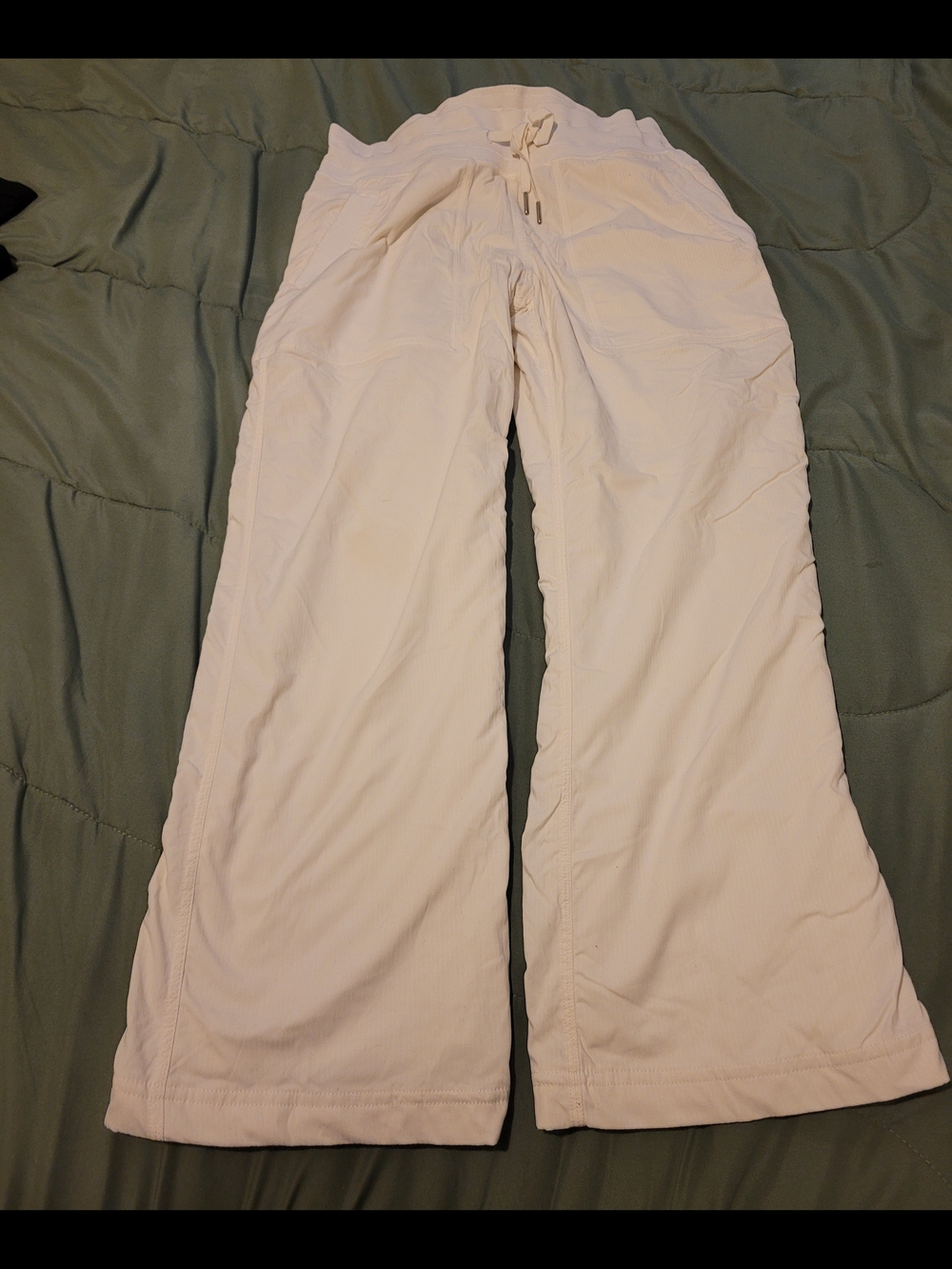 lululemon athletica Women's White Track Pants - Picture 1 of 6